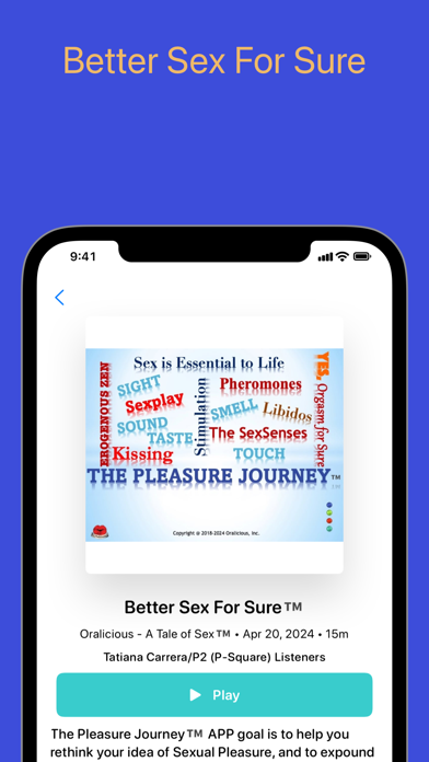 The Pleasure Journey App Screenshots