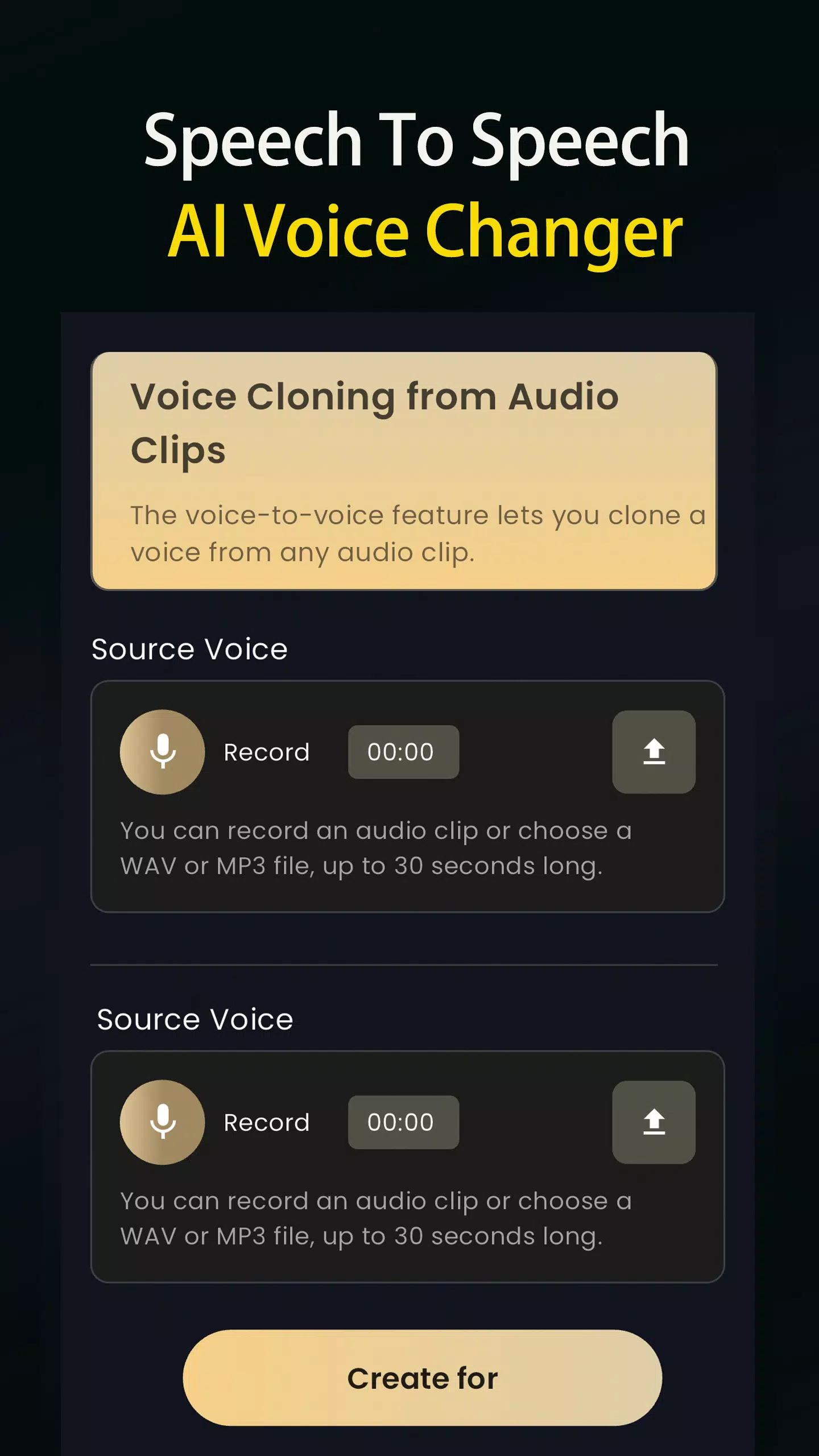 VoiceEchoAI:Real Voice Cloning Screenshots