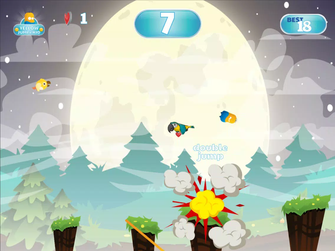King the Yellow Jumpy Kid - Jump from Land to Land iPad Screenshots