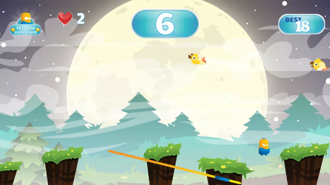 King the Yellow Jumpy Kid - Jump from Land to Land Screenshots