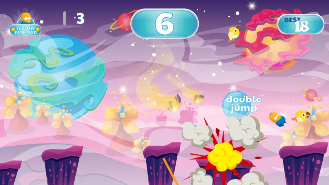 King the Yellow Jumpy Kid - Jump from Land to Land Screenshots