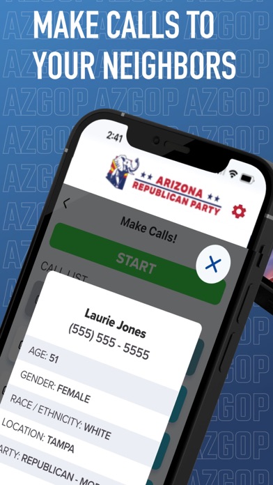 Captures d'écran de AZGOP Arizona Republicans
