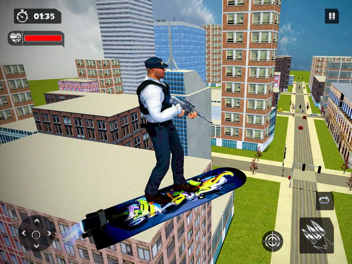 Flying Hover Board Sniper Hero iPad  Screenshots