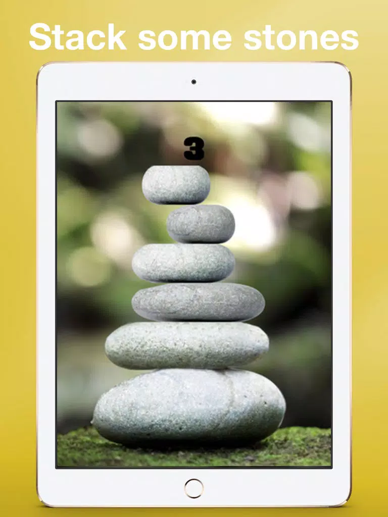 Zen Stone Stack - How high can you reach? - Relaxing and fun stone tower castle stacking game iPad Screenshots