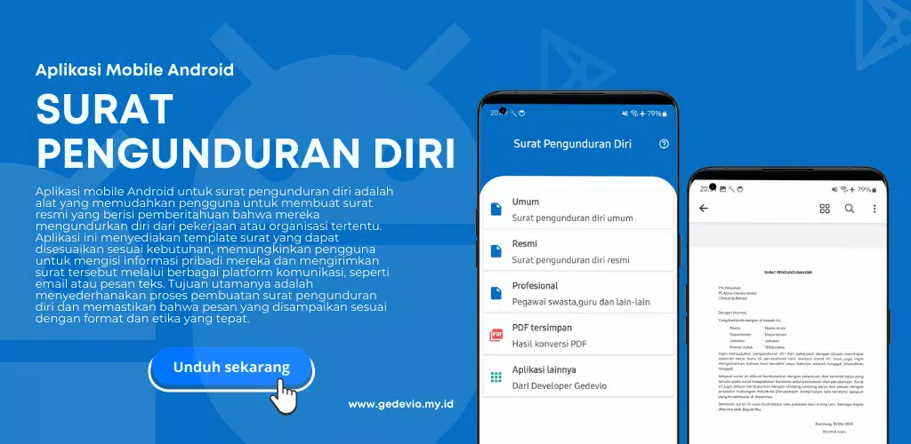 Surat Pengunduran Diri Screenshots