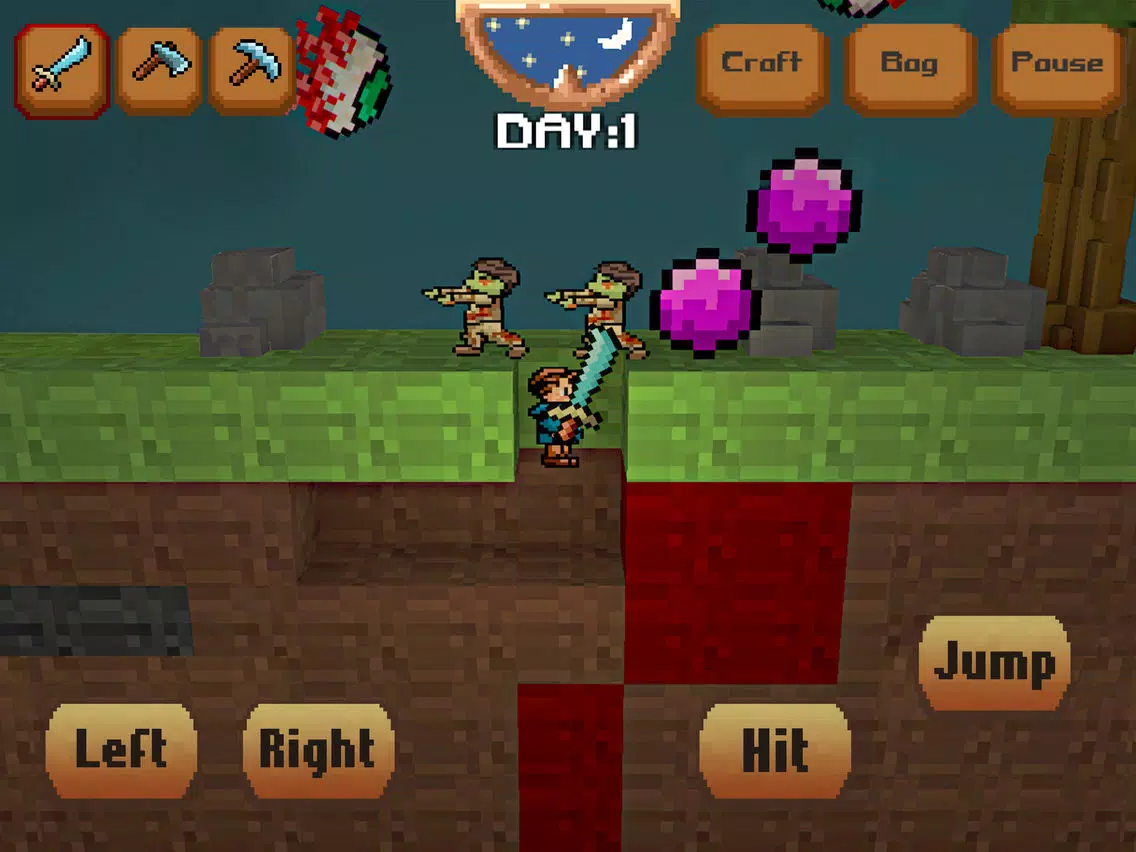 Tangkapan layar Pixel Craft 3D iPad 