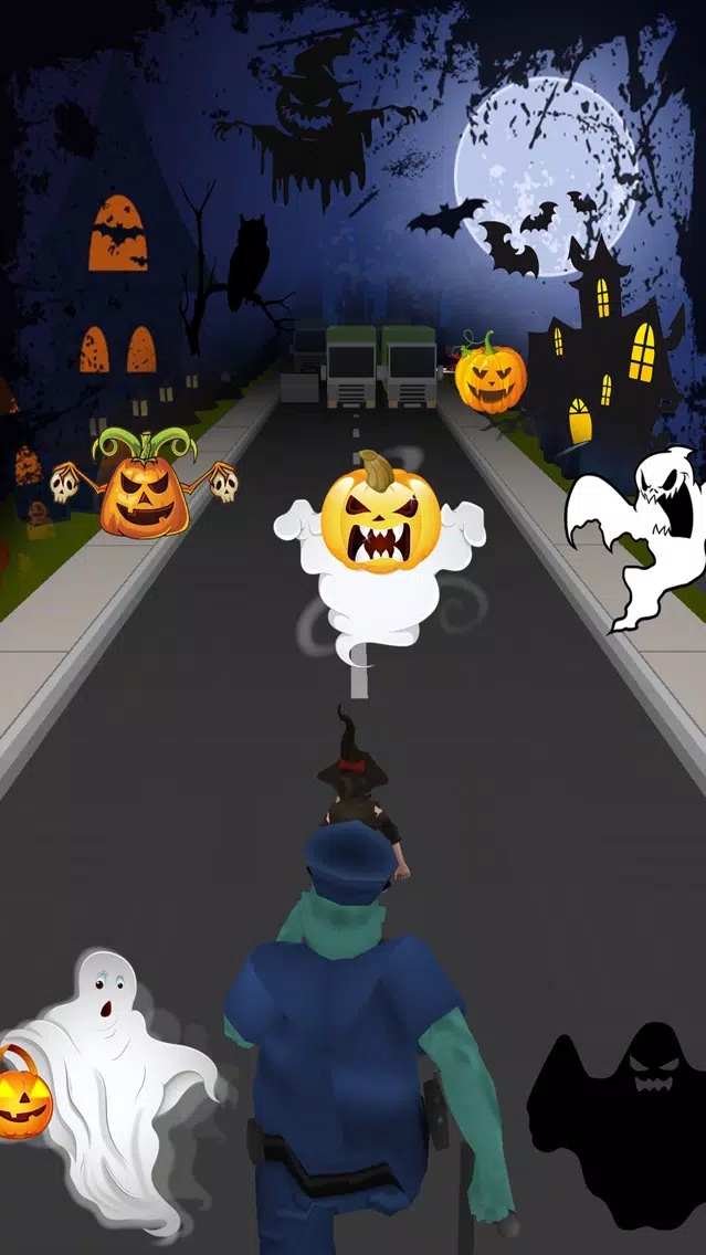 Capturas de tela do Halloween Subway Train Surfers