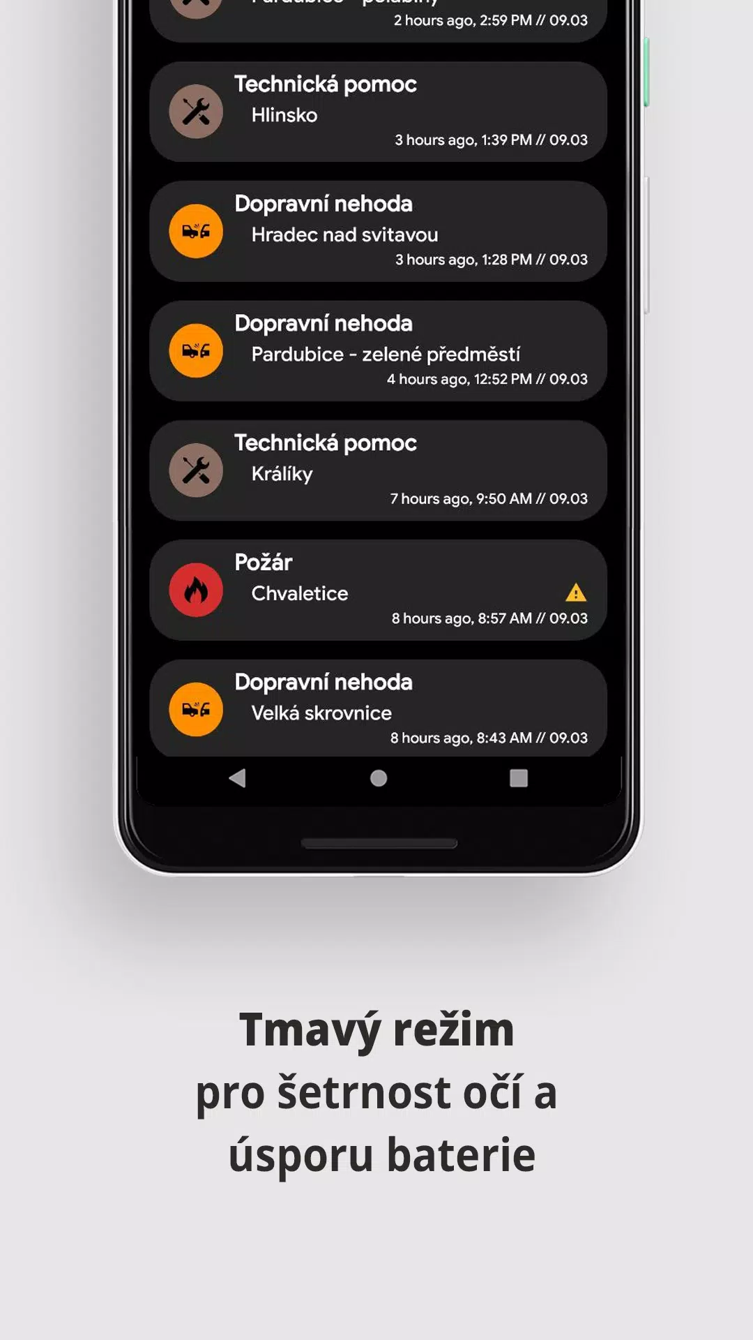 Výjezdy Hasičů Pardubický Kraj スクリーンショット