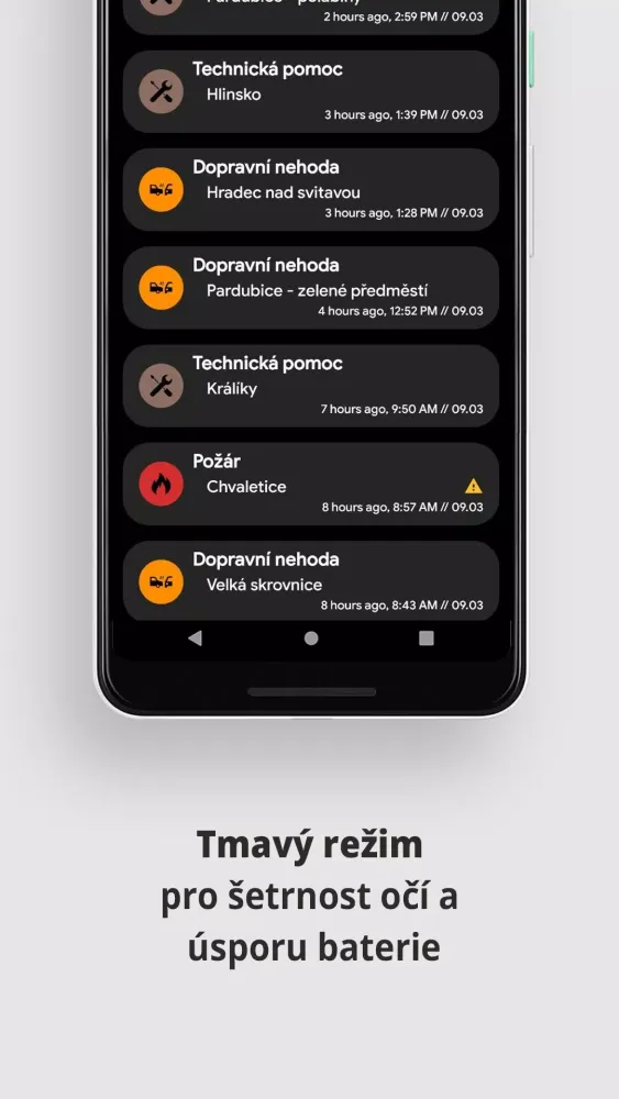Výjezdy Hasičů Pardubický Kraj Screenshots