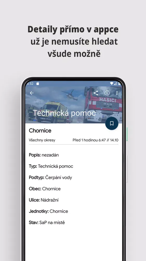 Výjezdy Hasičů Pardubický Kraj Screenshots