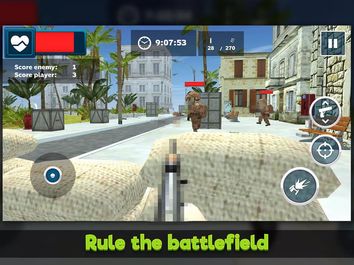 Mini Army Men: Soldier Shooter iPad  Screenshots