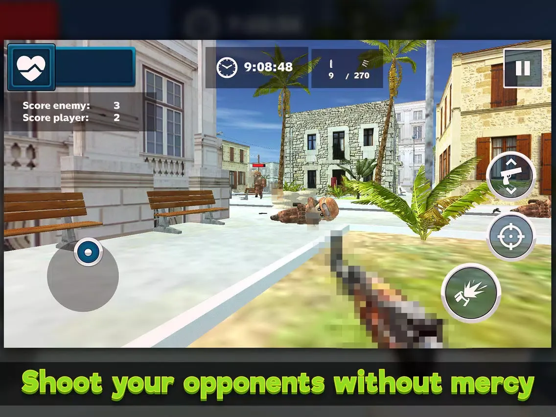 Mini Army Men: Soldier Shooter iPad  Screenshots