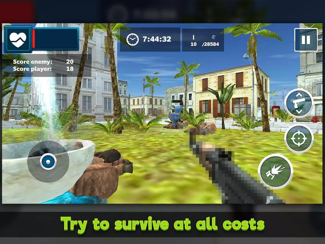 Mini Army Men: Soldier Shooter iPad  Screenshots