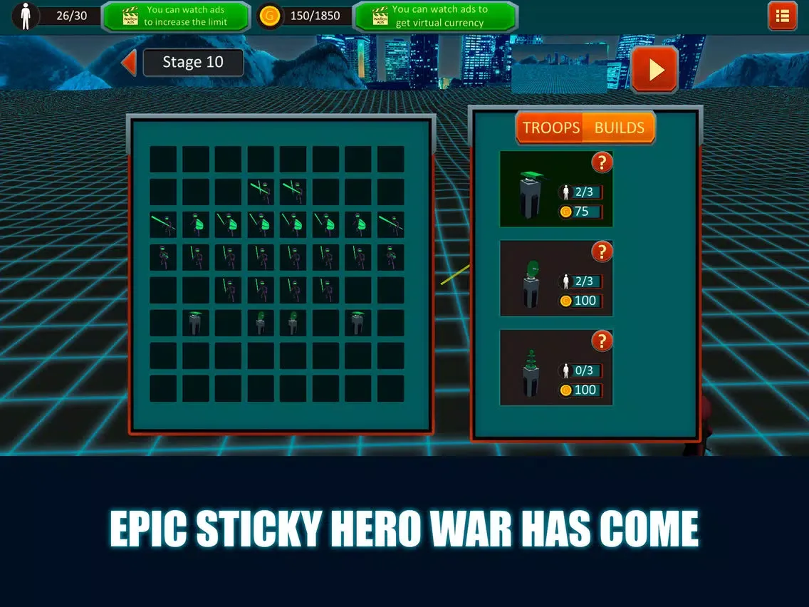 Sticky Man Epic Battle Fighter iPad  Screenshots