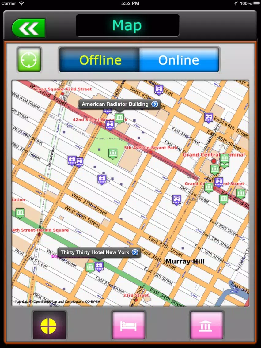 New York Offline Travel Guide iPad Screenshots