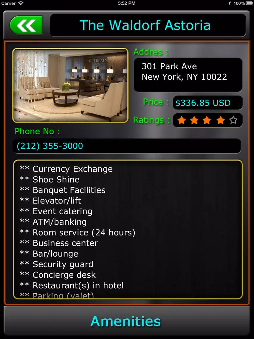 New York Offline Travel Guide iPad Screenshots