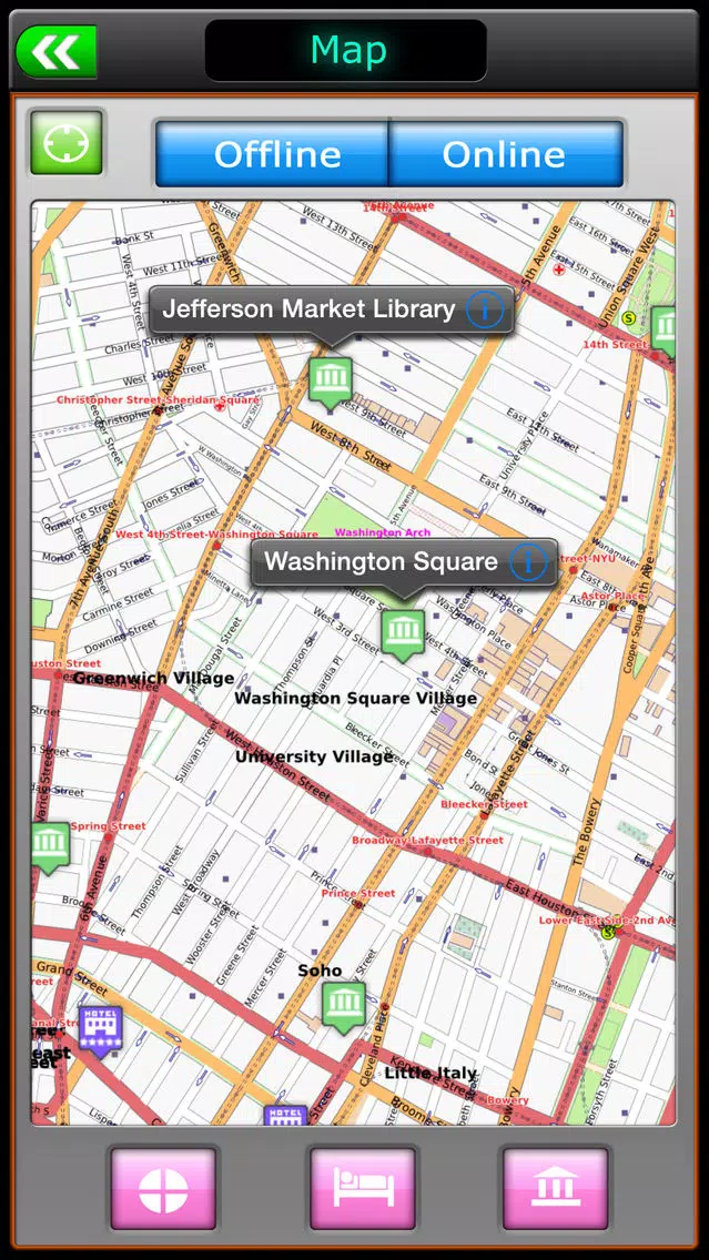 New York Offline Travel Guide Screenshots