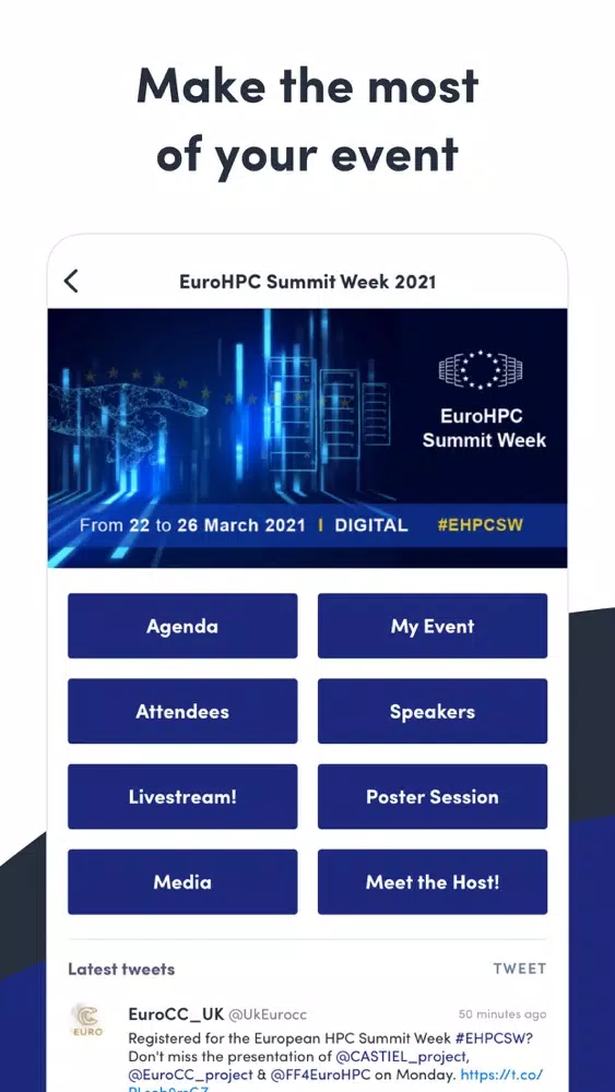 EuroHPC Summit Week 2021 Screenshots