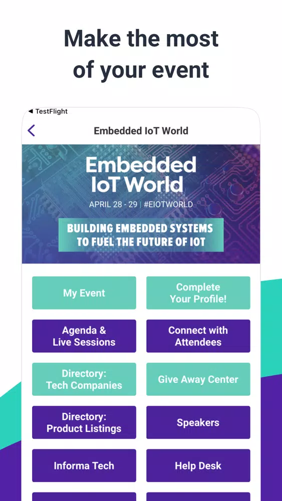 Embedded IoT World 2021 Screenshots