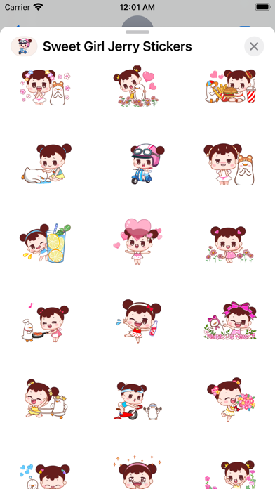 Sweet Girl Jerry Stickers Pack Screenshots
