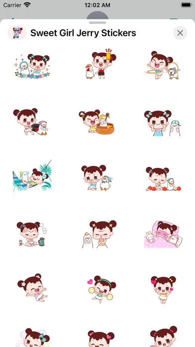 Sweet Girl Jerry Stickers Pack Screenshots