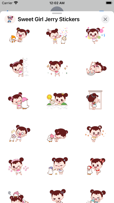 Sweet Girl Jerry Stickers Pack Screenshots