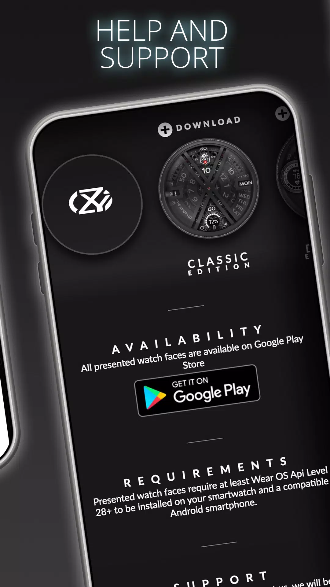 SWF Swiss Watch Face Store Screenshots