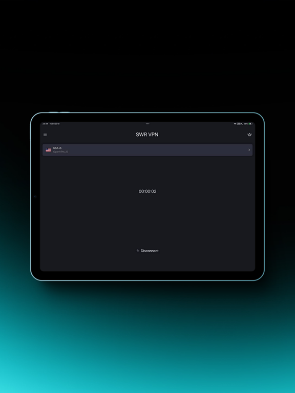 Captures d'écran de VPN - SWR iPad