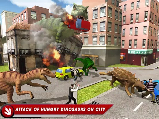 Dinosaur Simulator City Hunter iPad  스크린샷