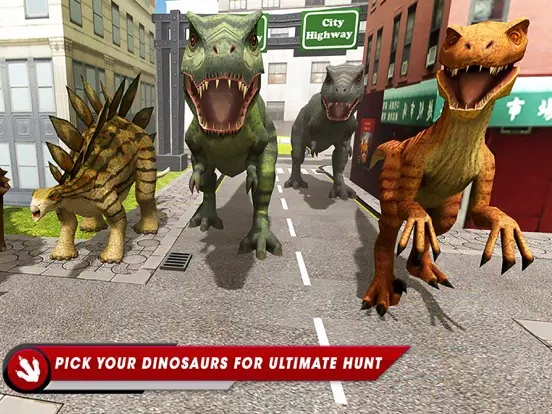 Dinosaur Simulator City Hunter iPad  스크린샷