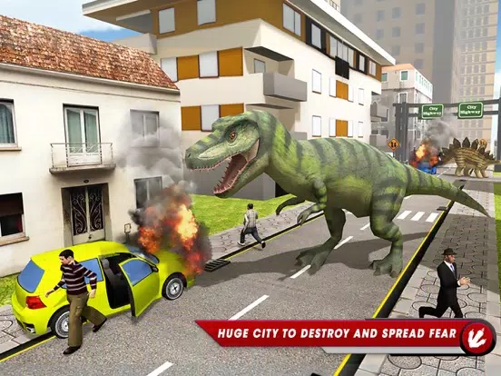 Dinosaur Simulator City Hunter iPad  스크린샷