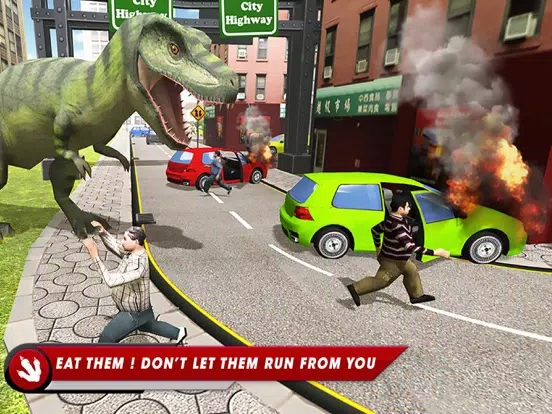 Dinosaur Simulator City Hunter iPad  스크린샷
