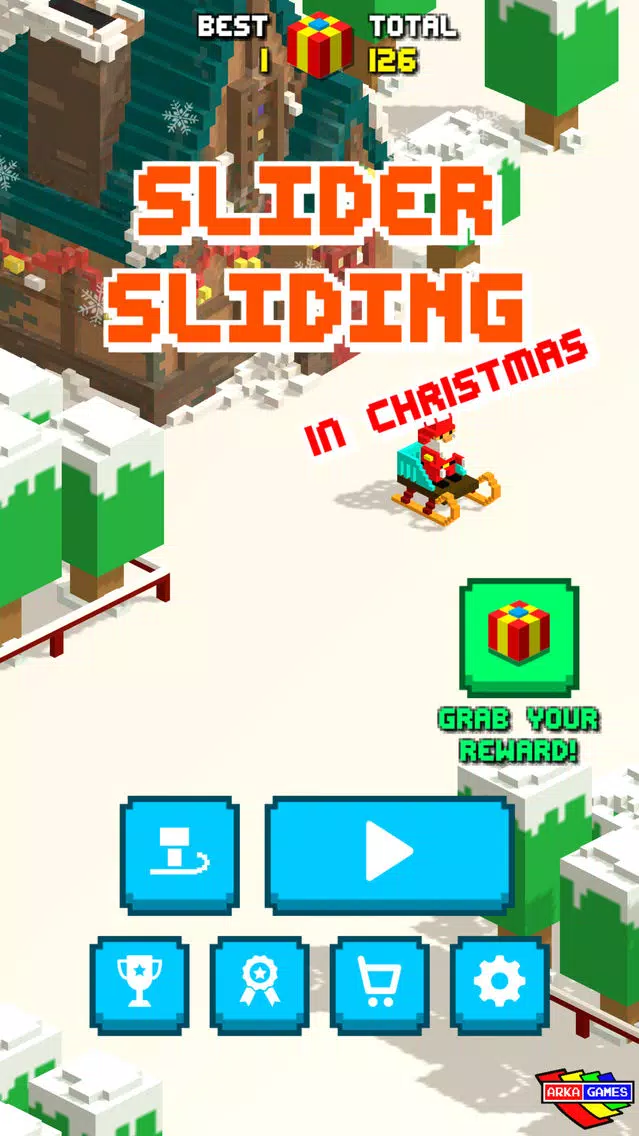 Zrzuty ekranu Snow Sliding Slider