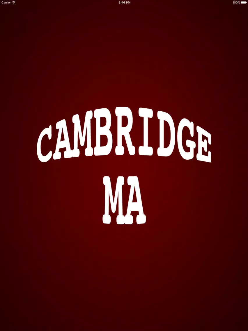 Cambridge MA iPad Screenshots