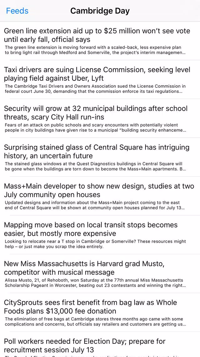 Cambridge MA Screenshots