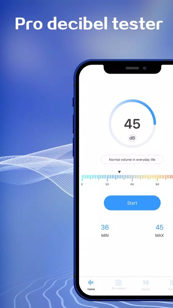 Decibel-Sound dB tester Meter Screenshots