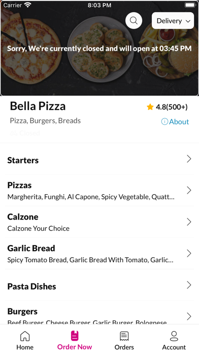 Bella Pizza Prestongate Screenshots