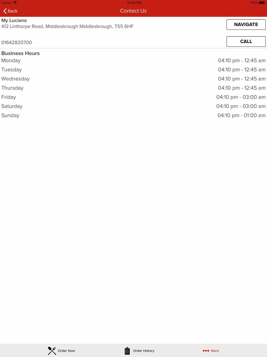 My Luciano iPad Screenshots