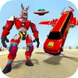 Police limo Zebra Robot 3D