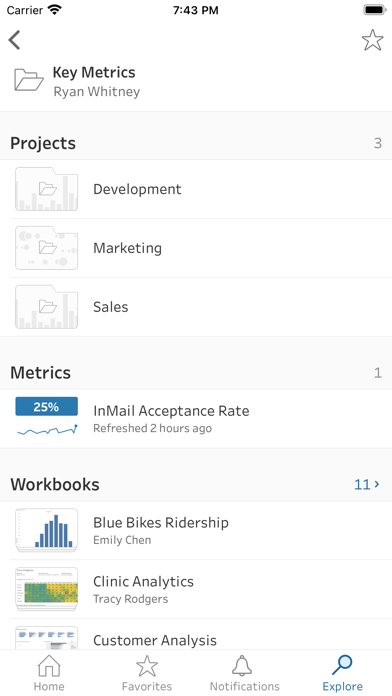Tableau Mobile - Workspace ONE Screenshots