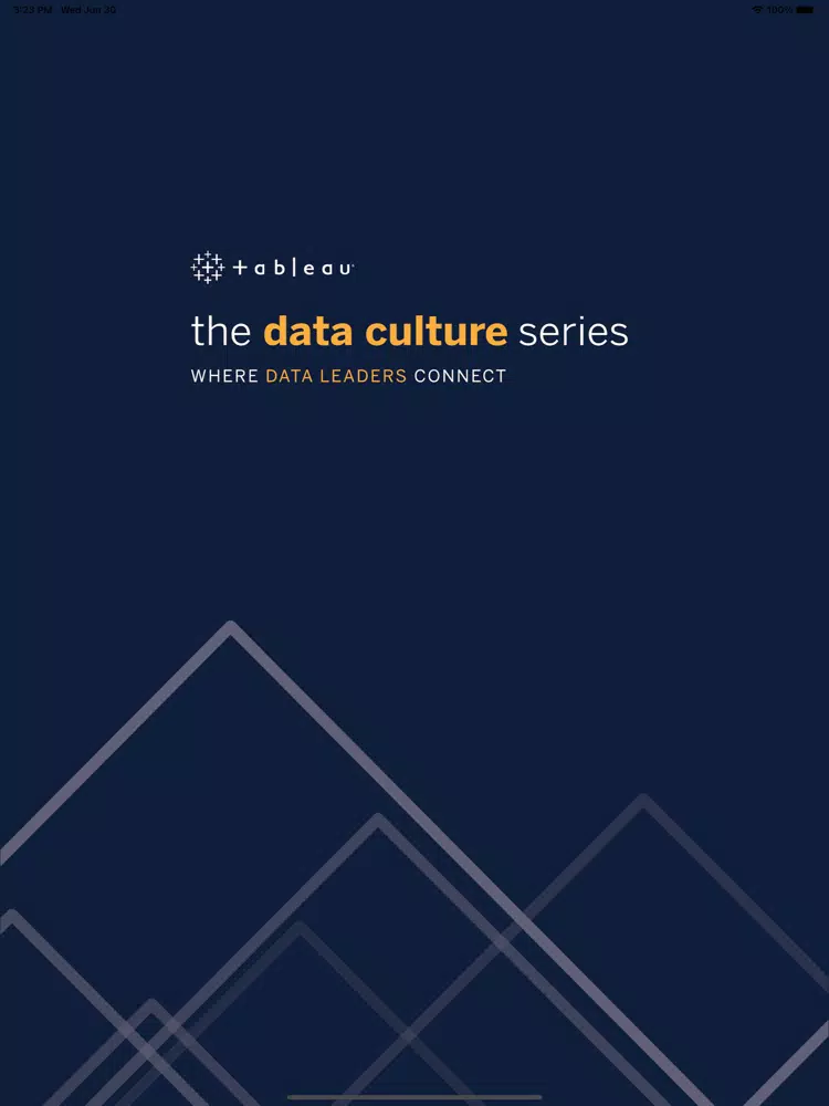 Tableau Data Culture Series iPad Screenshots
