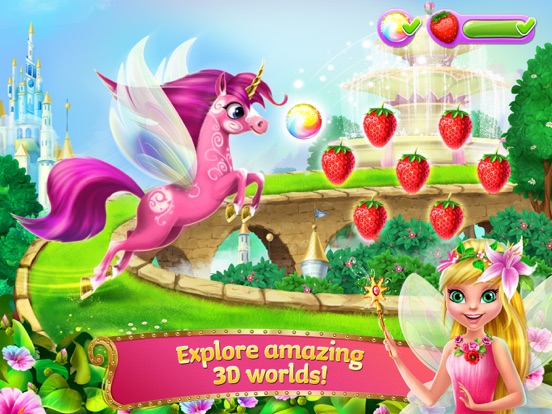 Princess Fairy Rush - Pony Rainbow Adventure iPad Screenshots