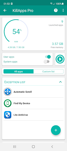 KillApps: Close Running Apps Screenshots