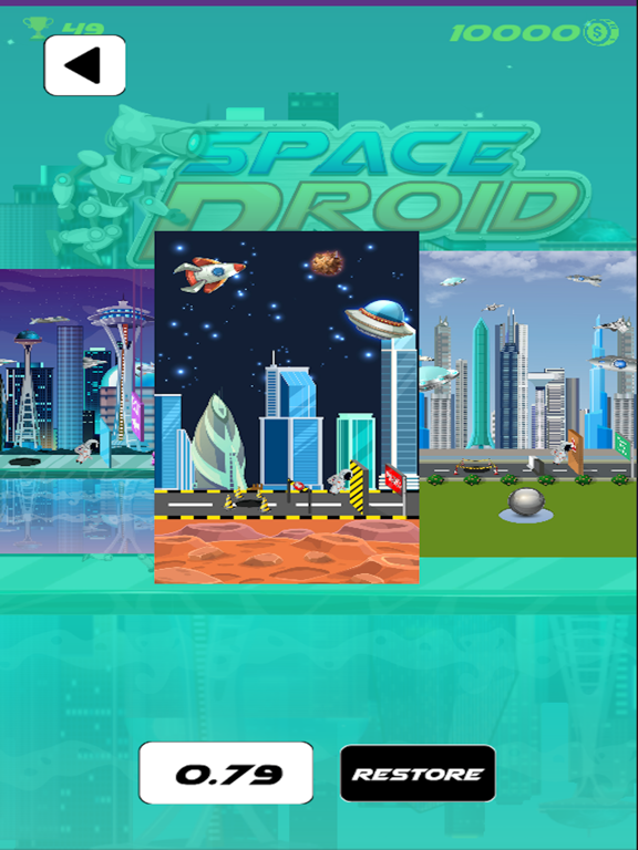 ภาพหน้าจอของ Space Droid iPad 