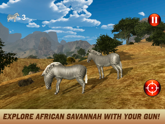 Wild Safari Hunting Simulator 3D iPad Screenshots