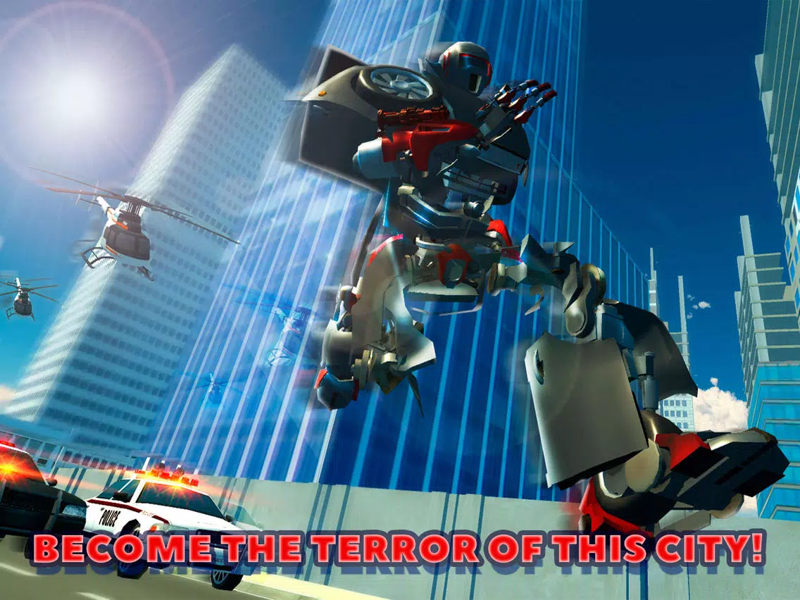 Futuristic Robot Transformer Attack iPad  سکرین شاٹس
