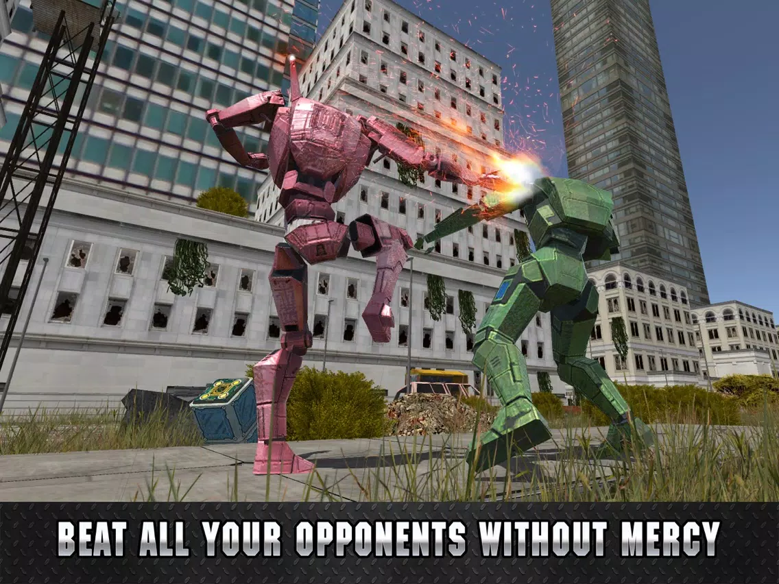 Capturas de pantalla de Giant Robot Steel Fighting Cup 3D iPad 