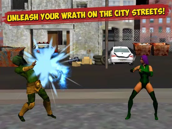 Capturas de tela do Ninja Kung Fu Street Fighting Challenge 3D iPad 