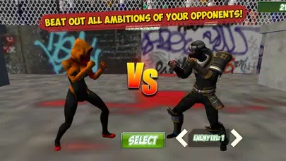 Capturas de tela do Ninja Kung Fu Street Fighting Challenge 3D