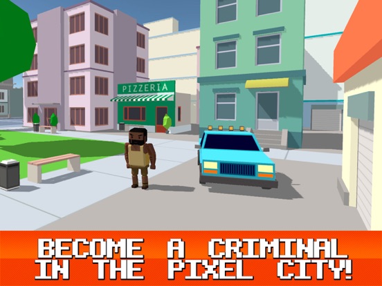 Pixel City: Crime Car Theft Race 3D iPad  स्क्रीनशॉट